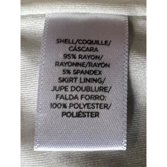 Ann Taylor LOFT Striped Summer Dress Blue Sz Small Shoulder Strappy V Cut - Picture 7 of 7